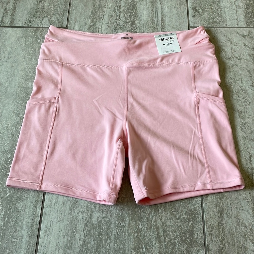 Cotton on curve cycling shorts size 12 orange